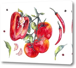   Картина Перец и помидор