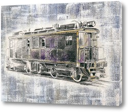   Постер Американский старинный поезд Ингерсол