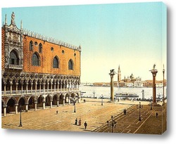   Постер Дворец дожей и площадь Пьяцетта, Венеция, Италия
