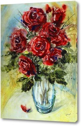    Букет красных роз