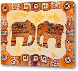   Картина Два слона