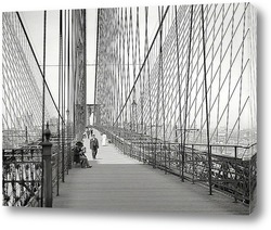   Постер Манхэттен и Бруклинский мост, 1907