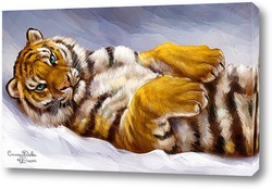    Зимние радости. тигр