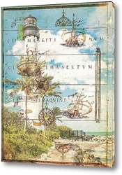   Постер Знаменитый маяк в Ки-Бискейне, Майами