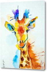   Постер Радостный жираф