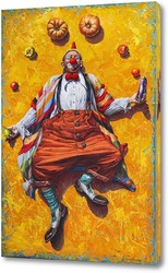   Постер Клоун с натюрмортом или натюрморт с Клоуном