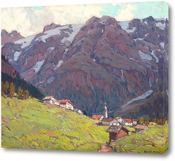   Картина Горы в швейцарских Альпах