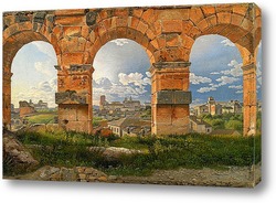   Постер Вид на Рим через арку