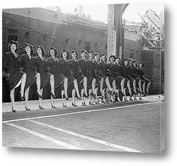   Постер "Rockettes" перед турне по Америке.1945г.