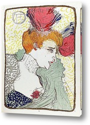   Постер Мадемуазель Марсель Лендер,с обнаженной грудью