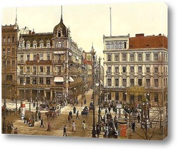    Кафе Бауэр, Унтер-ден-Линден, Берлин, Германия. 1890-1900 гг