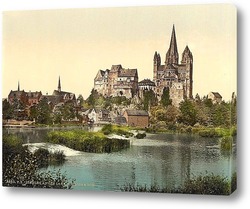   Постер Замок и собор, Лимбург, Гессен-Нассау, Германия.1890-1900 гг