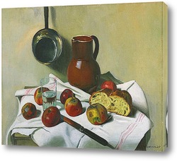    Яблоки, кувшин, стакан воды и Тин Пан, 1925