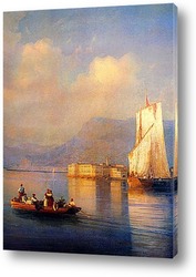   Постер Итальянский пейзаж,1850