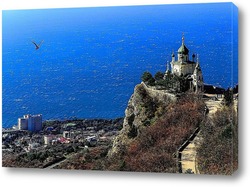   Постер Крым. Форос.Церковь в горах
