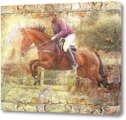   Постер конный спорт