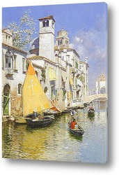   Гондола на Венецианском канале