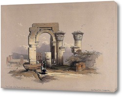   Картина Руины храма на острове Бигге, Египет