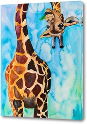   Картина Забавный жираф