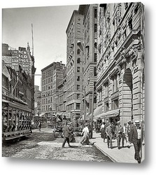   Постер Газетный ряд, Вашингтон-стрит, 1906