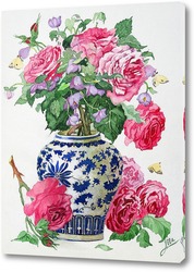   Розы в китайской вазе