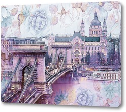   Постер мост в Будапеште