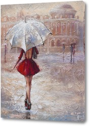   Постер Прогулка под дождём