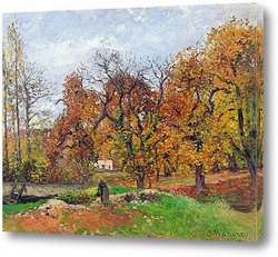   Постер Осенний пейзаж рядом с Понтуаз