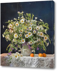    Букет полевых цветов с абрикосами