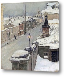    Зимняя Москва.Вид из окна,Средняя Кисловка