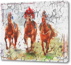   Постер Гонки на лошадях
