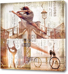   Постер Балерины на улицах Нью-Йорка