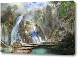   Постер Водопады и леса 62813