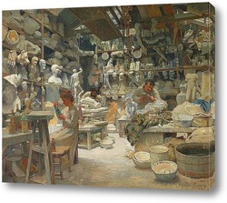   Картина Мастерская Скульпторов Sadaune, Париж 1901