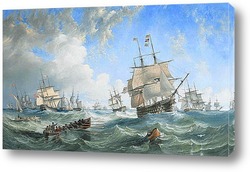   Картина Канал флота в штормовую погоду