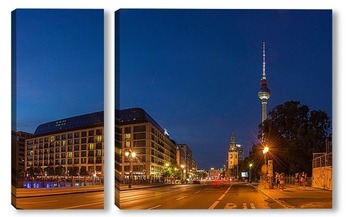 Модульная картина Вечерний Берлин