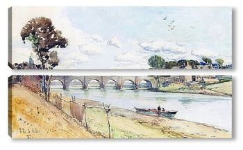 Модульная картина Мост на реке Ди