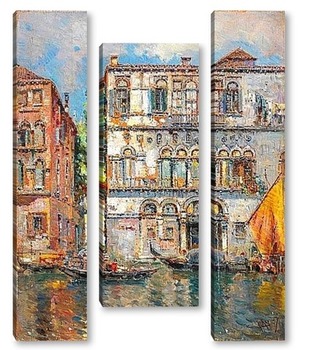 Вид на канал в Венеции