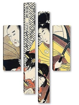Модульная картина Utamaro004