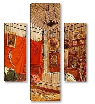 Модульная картина Спальня графа де Морне