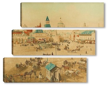 Модульная картина Лубянская площадь
