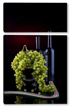 Модульная картина Натюрморт с виноградом
