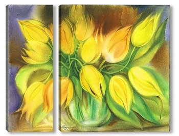  Желтые тюльпаны 