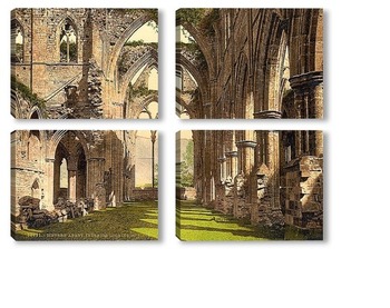 Модульная картина Тинтернское аббатство, Англия. 1890-1900 гг