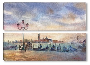 Модульная картина Вечер в Венеции