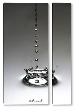 Модульная картина Брызги от капли воды