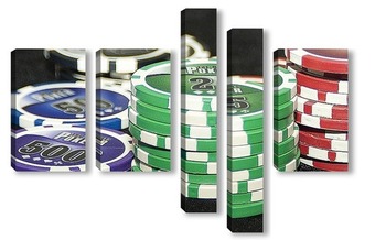 Модульная картина покер