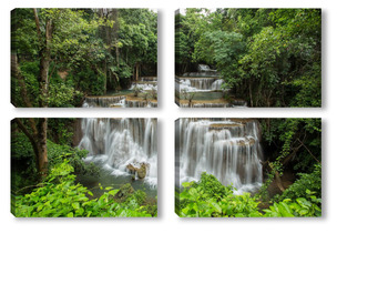 Модульная картина Водопады и леса 74456