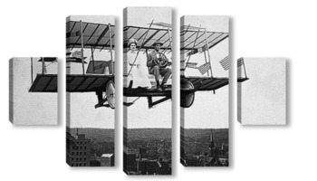  Сопвич F-1<Camel>-в полете.Первая Мировая война.