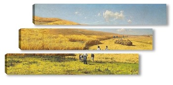 Модульная картина Сбор урожая на Украине
